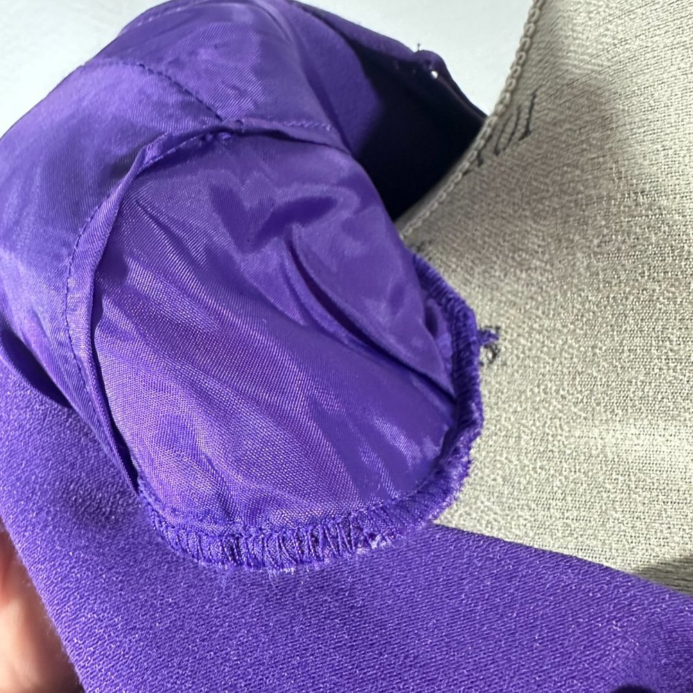 Ellen Ashley Vintage Purple Dress Faux 2 piece look - Picture 5 of 8